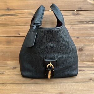Loewe Callie Leather Top Handle Handbag